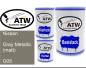 Preview: Nissan, Gray Metallic (matt), G05: 500ml Lackdose + 500ml Klarlack + 250ml Härter - Set, von ATW Autoteile West.
